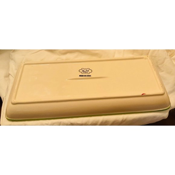 SCM Designs Poinsettia Small Dip Bowls with Matching Ceramic Tray - Picture 6 of 6